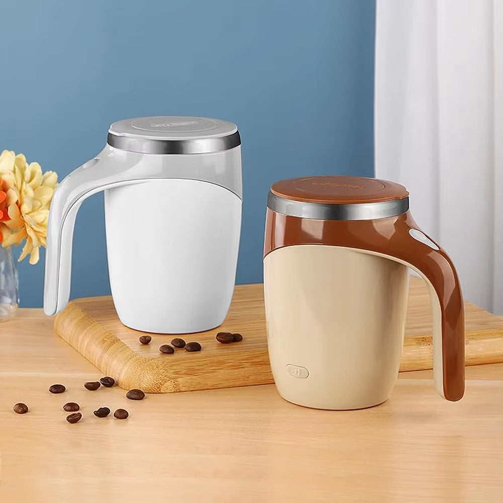 Automatic Stirring Cup12Ounces with USB Charging Cable Magnetic Stirring Coffee Cup Easy to Clean for Office/Kitchen/Travel/Home