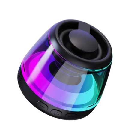 Magnetic Bluetooth Speaker,Wireless Induction Bluetooth Speaker,Mini Portable Cell Phone Stand for Iphone,Lanyard & RGB Night Light,Or Home,Outdoors,Pool,Birthday Gift (White-1Pcs)