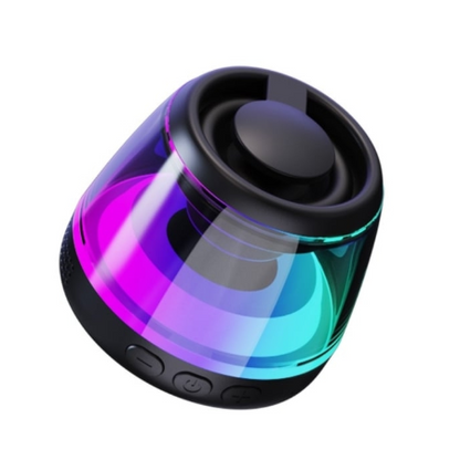 Magnetic Bluetooth Speaker,Wireless Induction Bluetooth Speaker,Mini Portable Cell Phone Stand for Iphone,Lanyard & RGB Night Light,Or Home,Outdoors,Pool,Birthday Gift (White-1Pcs)