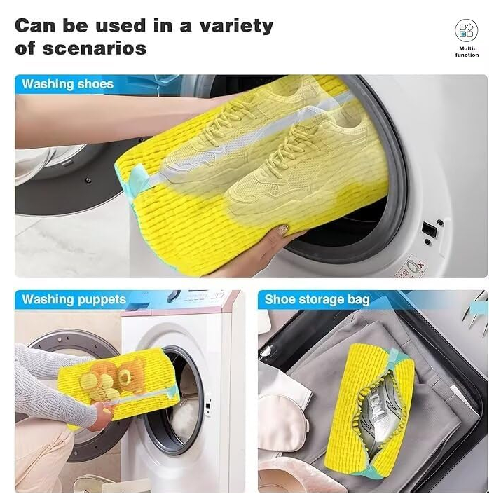 Shoe Wash Bag - Keep Shoes Safe & Prevent Damage | For Sneakers & Delicate Footwear
