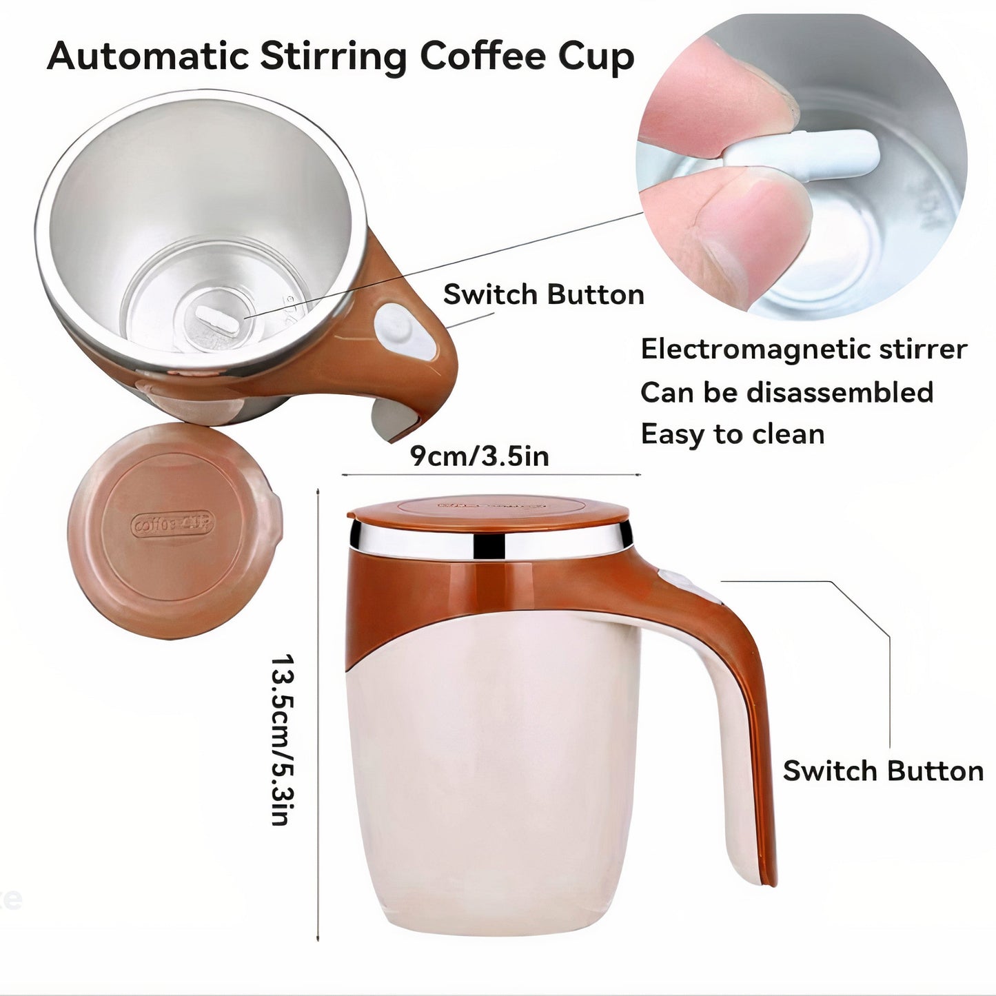 Tornado Mix Cup - Smart Shaker with Vortex Technology | USB Auto-Blending